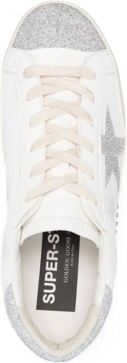 Golden Goose Super-Star glitter-embellished sneakers White