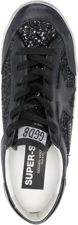 Golden Goose Super-Star glitter sneakers Black