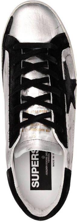 Golden Goose Super-Star leather sneakers Silver