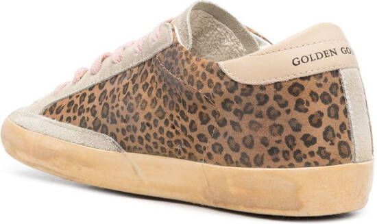 Golden Goose Super-Star leopard-print low-top sneakers Neutrals