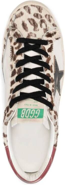 Golden Goose Super-Star leopard-print sneakers Neutrals