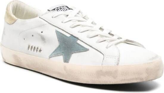 Golden Goose Super Star metallic-trim sneakers White