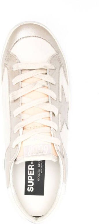 Golden Goose Super-Star panelled leather sneakers Neutrals