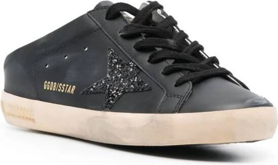 Golden Goose Super-Star Sabot leather sneakers Black