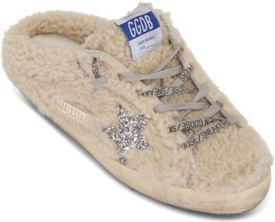 Golden Goose Super-Star Sabot shearling sneakers Neutrals