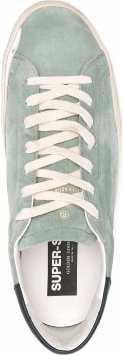 Golden Goose Super-Star suede low-top trainers Blue