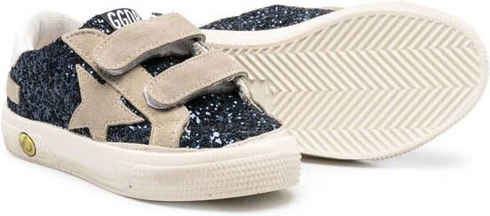 Golden Goose Superstar touch-strap sneakers Blue