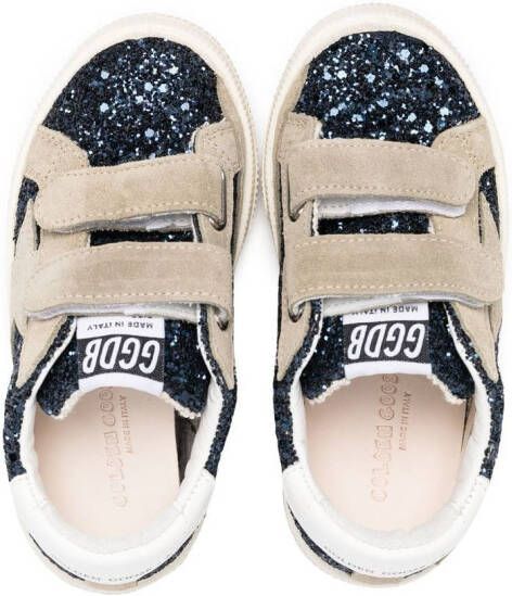 Golden Goose Superstar touch-strap sneakers Blue