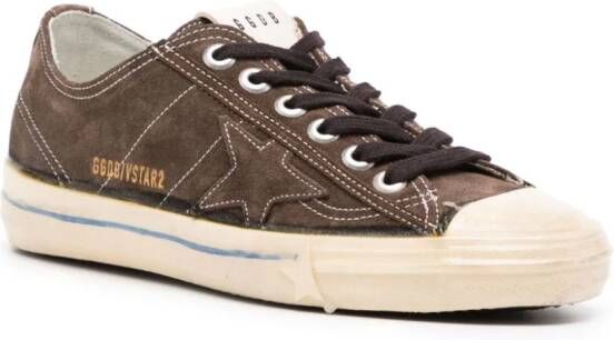 Golden Goose V Star-patch lace-up sneakers Brown