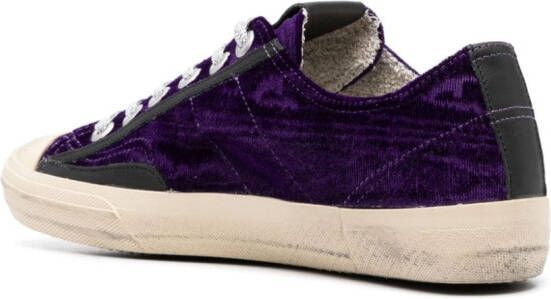 Golden Goose V-Star velvet sneakers Purple