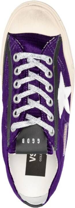 Golden Goose V-Star velvet sneakers Purple