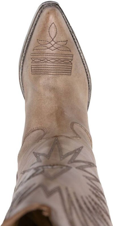Golden Goose Wish Star Western boots Brown