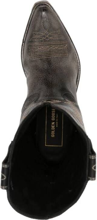 Golden Goose Wishstar leather western boots Black