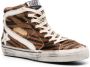 Golden Goose zebra-print high-top sneakers Brown - Thumbnail 2