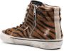 Golden Goose zebra-print high-top sneakers Brown - Thumbnail 3