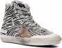Golden Goose zebra-print high-top sneakers White - Thumbnail 2