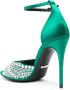Gucci 100mm crystal-embellished sandals Green - Thumbnail 3