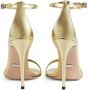 Gucci 110mm metallic leather sandals Gold - Thumbnail 3