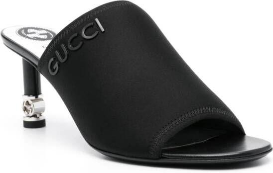 Gucci 75mm Interlocking G mules Black