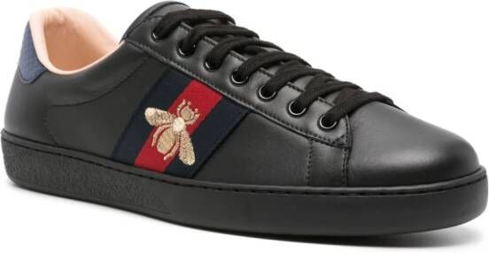 Gucci Ace bee-embroidered sneakers Black