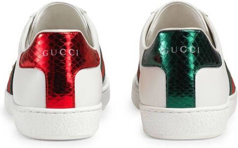 Gucci Ace web-trim sneakers White