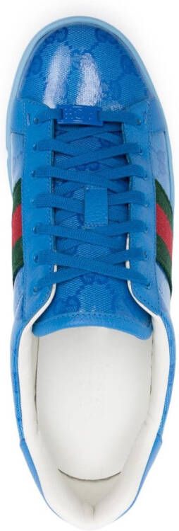 Gucci Ace GG Crystal canvas low-top sneakers Blue