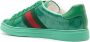 Gucci Ace GG Crystal canvas low-top sneakers Green - Thumbnail 3