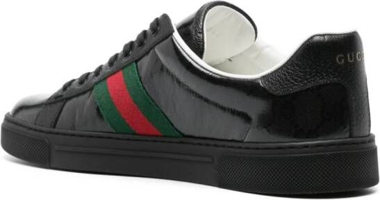 Gucci Ace GG Crystal canvas sneakers Black