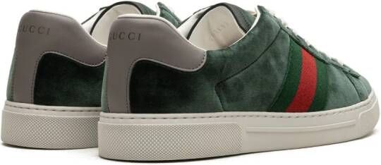 Gucci Ace velvet sneakers Green