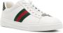 Gucci Ace Web-stripe leather sneakers White - Thumbnail 2