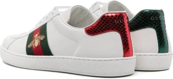 Gucci Ace web-trim sneakers White