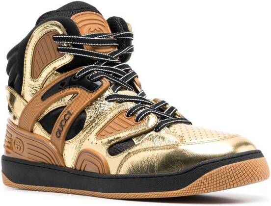 Gucci Basket hi-top trainers Gold
