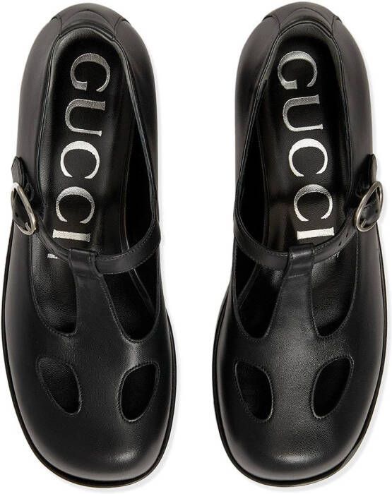Gucci block-heel Mary Jane pumps Black