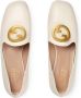 Gucci Blondie logo-plaque loafers White - Thumbnail 4