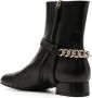 Gucci chain-trim leather ankle boots Black - Thumbnail 3
