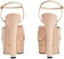 Gucci crossover-strap platform leather sandals Pink - Thumbnail 3
