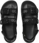 Gucci crystal-embellished monogram-pattern sandals Black - Thumbnail 5