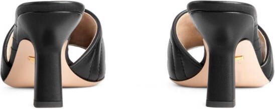 Gucci Double G 75mm slide sandal Black