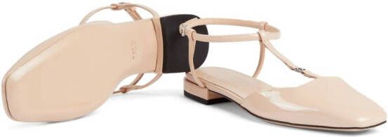 Gucci Double G leather ballerina shoes Pink