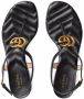 Gucci Double G leather sandals Black - Thumbnail 4