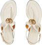 Gucci Double G leather thong sandals Neutrals - Thumbnail 4