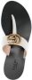 Gucci Double G plaque leather sandals White - Thumbnail 4