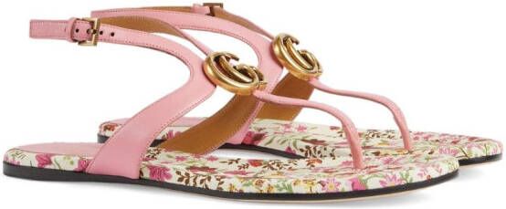 Gucci Double G thong sandals Pink