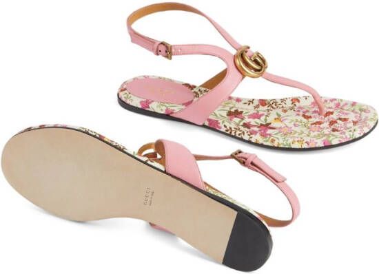 Gucci Double G thong sandals Pink