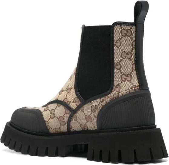 Gucci GG-canvas boots Brown