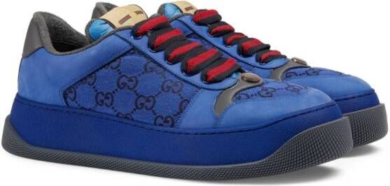 Gucci Screener lace-up sneakers Blue