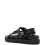 Gucci GG crystal-embellished mesh sandals Black - Thumbnail 3