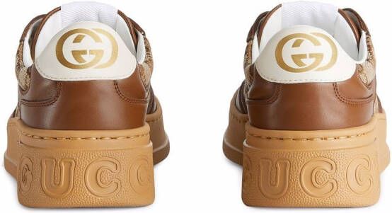 Gucci GG embossed low-top sneakers Brown