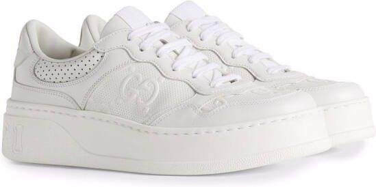 Gucci GG embossed low-top sneakers White