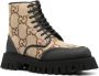 Gucci GG lace-up combat boots Neutrals - Thumbnail 2